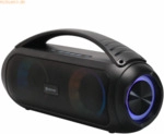 Denver BTG-616 Altoparlante Bluetooth Portatile – 2x100W, LED, IPX4, Batteria 2400 MAh – Nero, Con USB, MicroSD, FM E TWS