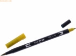 6 x Tombow Dual-Fasermaler ABT mit Rundspitze/Pinselspitze green ochre