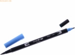 6 x Tombow Dual-Fasermaler ABT mit Rundspitze/Pinselspitze true blue