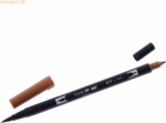 6 x Tombow Dual-Fasermaler ABT mit Rundspitze/Pinselspitze saddle brow