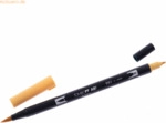 6 x Tombow Dual-Fasermaler ABT mit Rundspitze/Pinselspitze light ochre