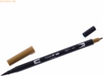 6 x Tombow Dual-Fasermaler ABT mit Rundspitze/Pinselspitze dark ochre