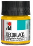 Marabu Decorlack Acryl - Mittelgelb 021 50 ml.