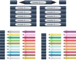 Schneider Twinmarker Paint-It 040 brush+round Set V1 52 Teile sortiert