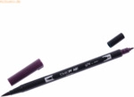 6 x Tombow Dual-Fasermaler ABT mit Rundspitze/Pinselspitze dark plum