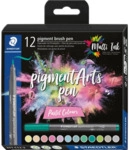 Staedtler Pigment brush pen Pastel Colour12ST