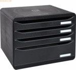 Exacompta Schubladenbox BIG-BOX Plus 315714D A4+ 4 Sch&uuml;be schwarz