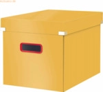 Leitz Aufbewahrungsbox Click & Store Cosy Cube gro&szlig; Karton gelb