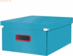 Leitz Aufbewahrungsbox Click & Store Cosy gro&szlig; Karton blau