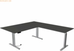 Kerkmann Sitz-/Stehtisch Move 3 BxT 200x180cm (mit Anbautisch) silber/