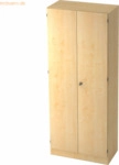 mcbuero.de Garderobeschrank Solid 5OH BxTxH 80x42x200,4cm Griff SG Aho