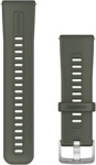 Garmin Garmin Ersatz-Armband 24 mm Silikon Moosgr&uuml;n mit Edelst Silber