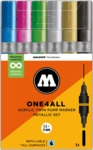 Molotow Acrylmarker One4All Twin Metallic Set