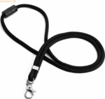Durable Textilband rPET mit Karabinerhaken schwarz VE=10 St&uuml;ck