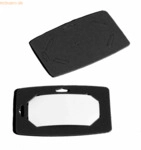 Durable Namensschild 40x75 mm Recyclingkarton schwarz Set f&uuml;r 36 Schil