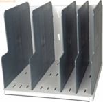 Exacompta Standablage Modulotop mit 5 Trennplatten lichtgrau/mausgrau