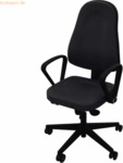 NowyStyl B&uuml;rodrehstuhl Bizzi Armlehne schwarz/schwarz