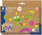 Staedtler Fingermalfarbe Noris Junior Neon 6 St&uuml;ck