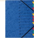 Pagna Ordnungsmappe Easy A4 Karton 12 F&auml;cher blau