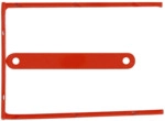 Q-Connect D-Clip/ Magi-Clip Archivbinder - 8 cm 100 St&uuml;ck rot.
