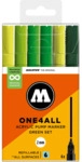 Molotow Acrylmarker One4All 127HS Green Set