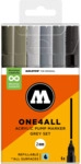 Molotow Acrylmarker One4All 127HS Grey Set
