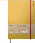 share Journal Y-07-07-05 A5 dotted gelb