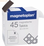 Magnetoplan Magnetpads Takkis 15503 selbstklebend 30x20x0,4mm 45 St&uuml;ck