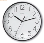 Hama Wanduhr Salina 00185866 22cm ger&auml;uscharm schwarz