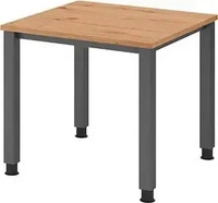 Kompatibel QS08/E, Kompatibel mcbuero.de Schreibtisch 4-Fu&szlig; eckig 80x80cm