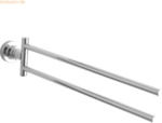 Tesa Handtuchhalter Luup 2-armig verchromt inkl. Klebel&ouml;sung