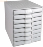 Exacompta Schubladenbox TheSystem8 226040D A4+ 8 Sch&uuml;be geschlossen gr