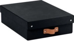 Leitz Archivbox Puro Mittel Flach mit Deckel schwarz 2 St&uuml;ck