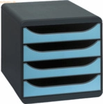 Exacompta Schubladenbox BIG-BOX Iderama 310782D 4 Sch&uuml;be t&uuml;rkis