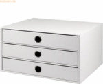 S.O.H.O. Schubladenbox White 3 Sch&uuml;be A4