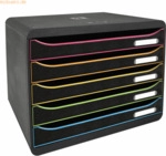 Exacompta Schubladenbox BIG-BOX PLUS 308714D quer 5 Schubladen harleki