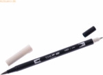 6 x Tombow Dual-Fasermaler ABT mit Rundspitze/Pinselspitze warm grey 1