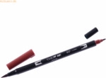 6 x Tombow Dual-Fasermaler ABT mit Rundspitze/Pinselspitze wine red