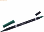 6 x Tombow Dual-Fasermaler ABT mit Rundspitze/Pinselspitze dark green