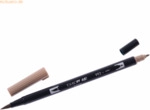 6 x Tombow Dual-Fasermaler ABT mit Rundspitze/Pinselspitze sand