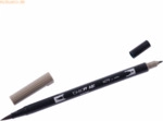 6 x Tombow Dual-Fasermaler ABT mit Rundspitze/Pinselspitze warm grey 2