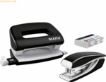 Leitz Schreibtisch-Set Mini Nexxt Wow Locher/Heftger&auml;t 5060/5528 schwa