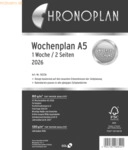 Chronoplan Wochenplan A5 1 Woche/2 Seiten Kalendarium 2026