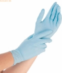 10 x Hygonorm Nitril-Handschuh Safe Fit puderfrei S 24cm blau VE=100 S