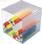 Deflecto X-Trennung f&uuml;r Organiser Cube transparent