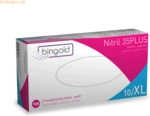Bingold Einweghandschuh Nitril 35PLUS 634304 XL wei&szlig; 100 St&uuml;ck