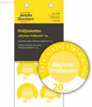 Avery Zweckform Pr&uuml;fplaketten 'N&auml;chster Pr&uuml;ftermin' 20__ Vinyl 30mm 10