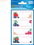 10 x Z-Design Einmachetikett 76x120mm Papier 3 Bogen Erdbeere + Johann