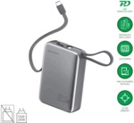 4Smarts 4smarts Powerbank Pocket Dual Cord 20000mAh 22.5W, spacegrau
