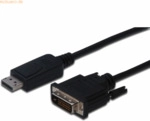 Assmann DIGITUS DisplayPort Adapterkabel DP-DVI 2.0m DP 1.1a sw.
